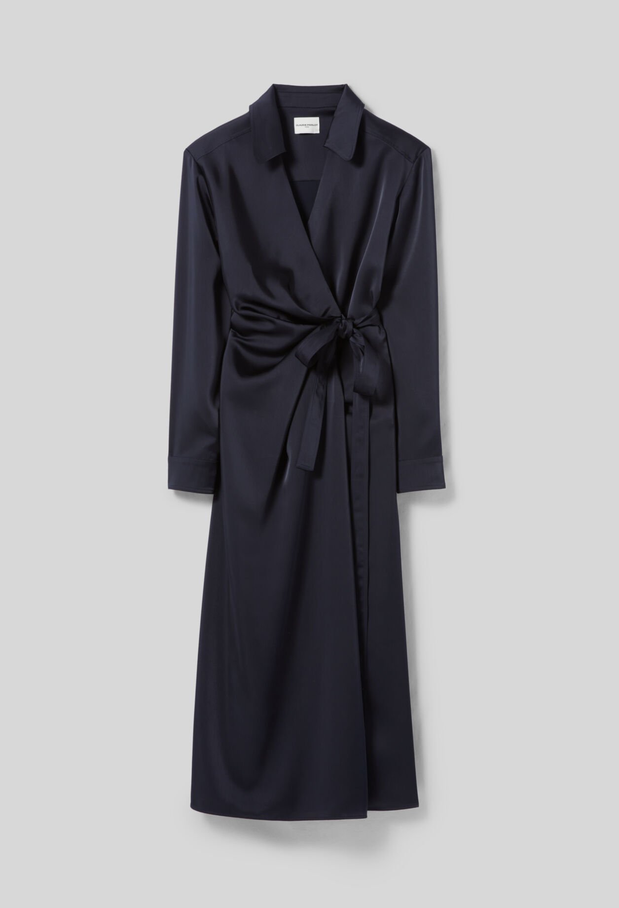 Vestido cruzado de largo medio