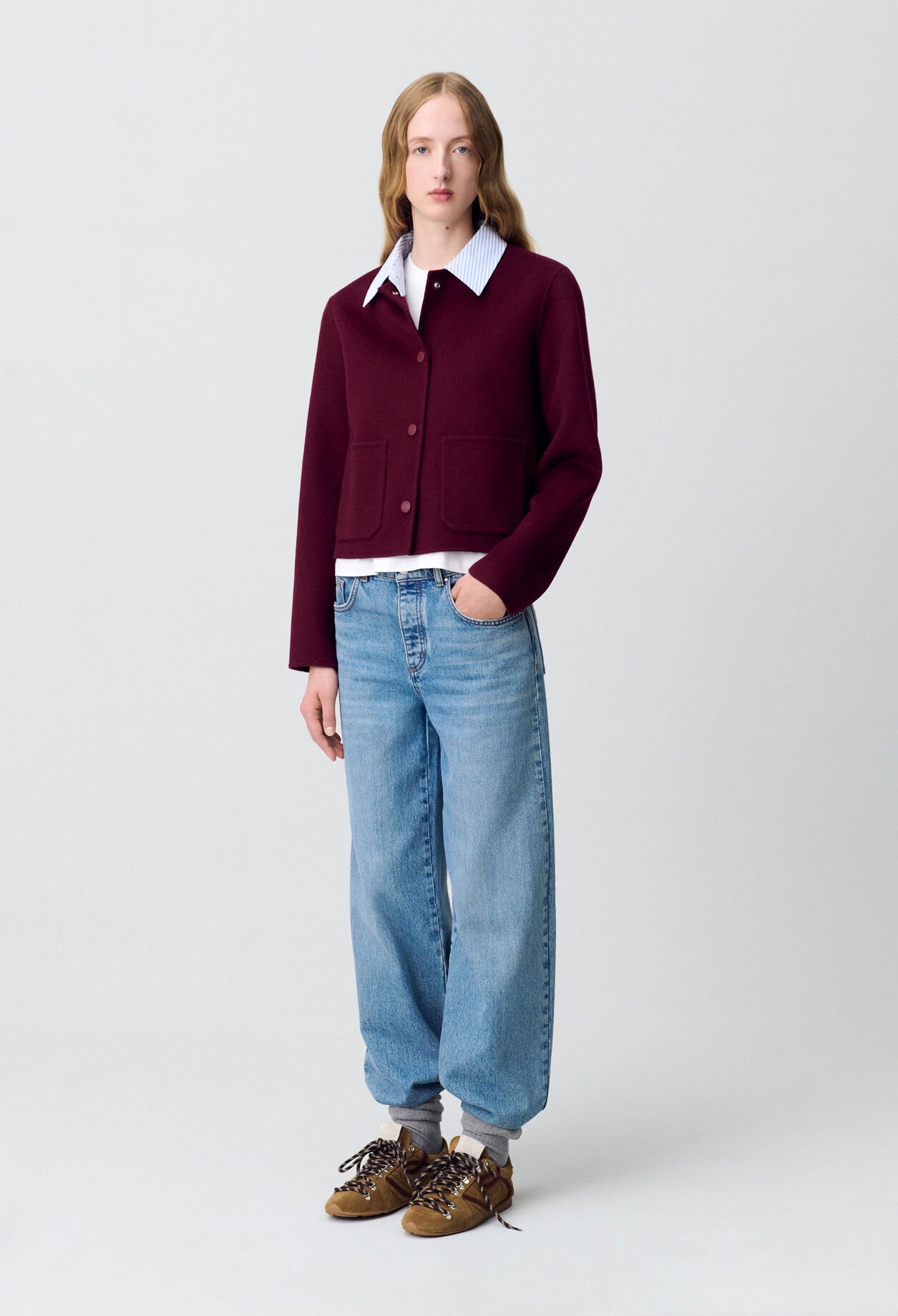 Chaqueta corta de lana