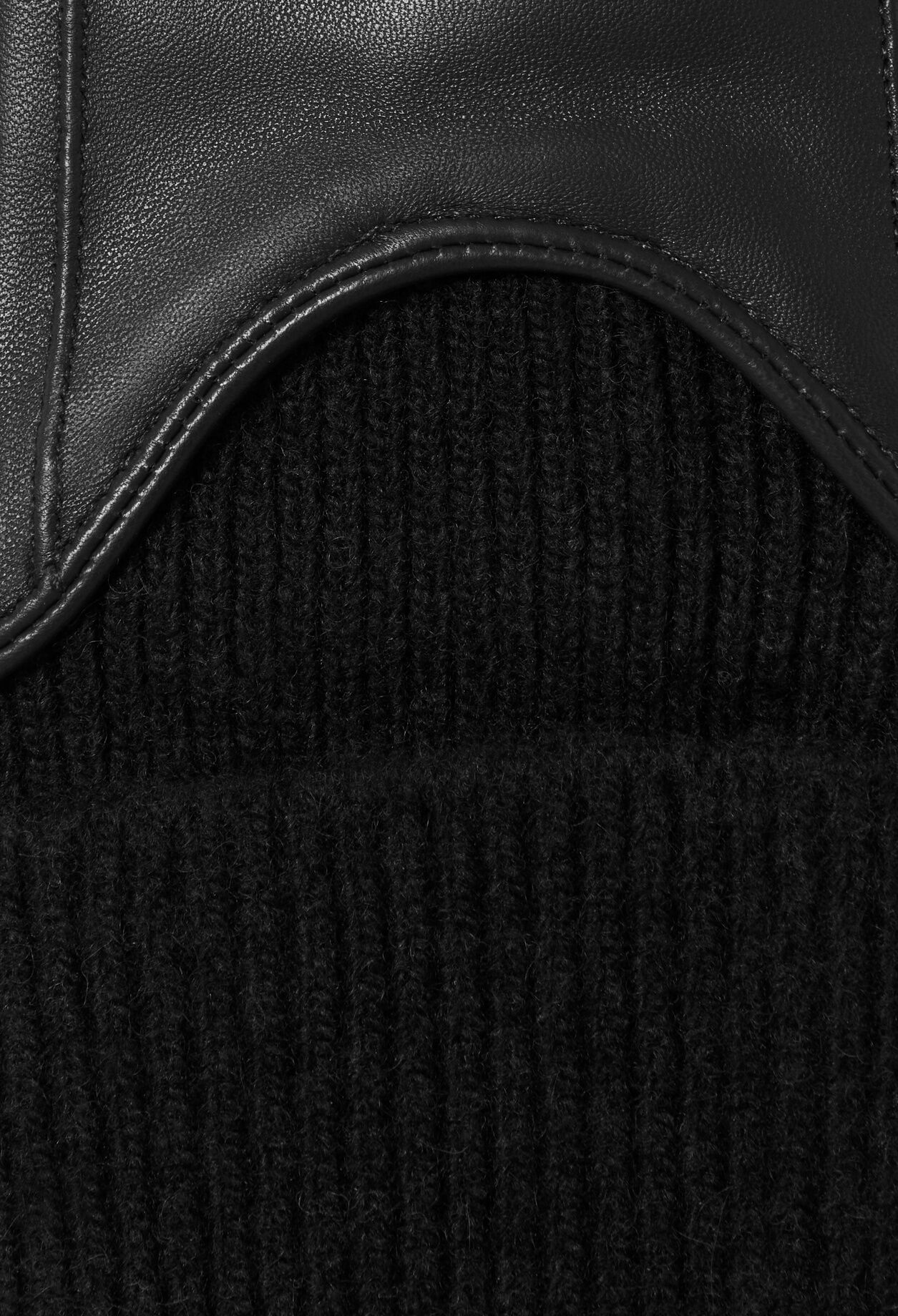 Guantes de cuero y malla