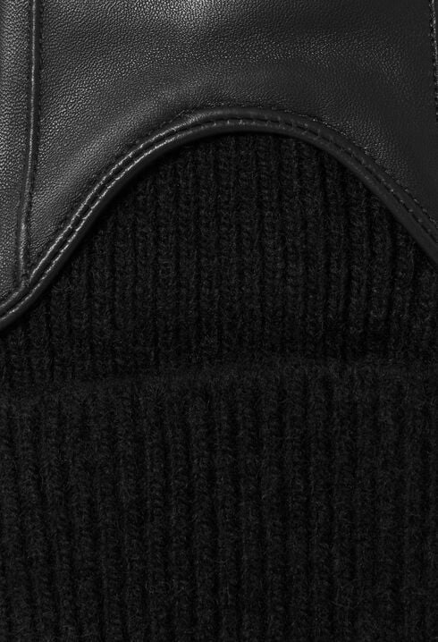 Guantes de cuero y malla