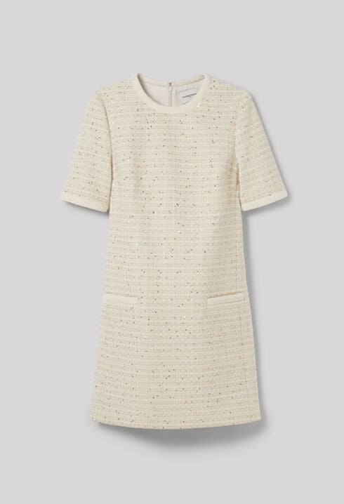 Vestido corto de tweed