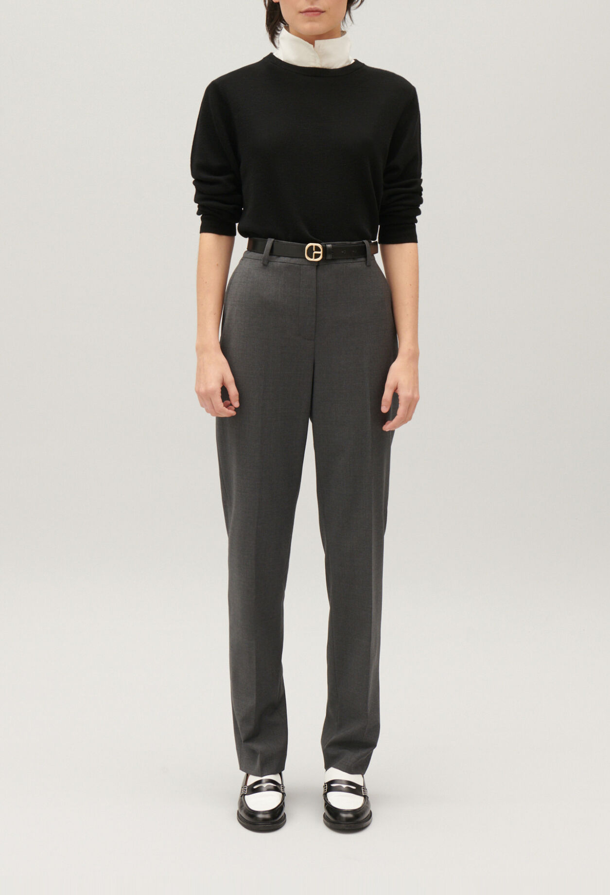 Pantalón sastre gris chiné