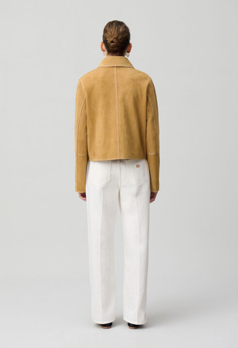 Chaqueta de ante