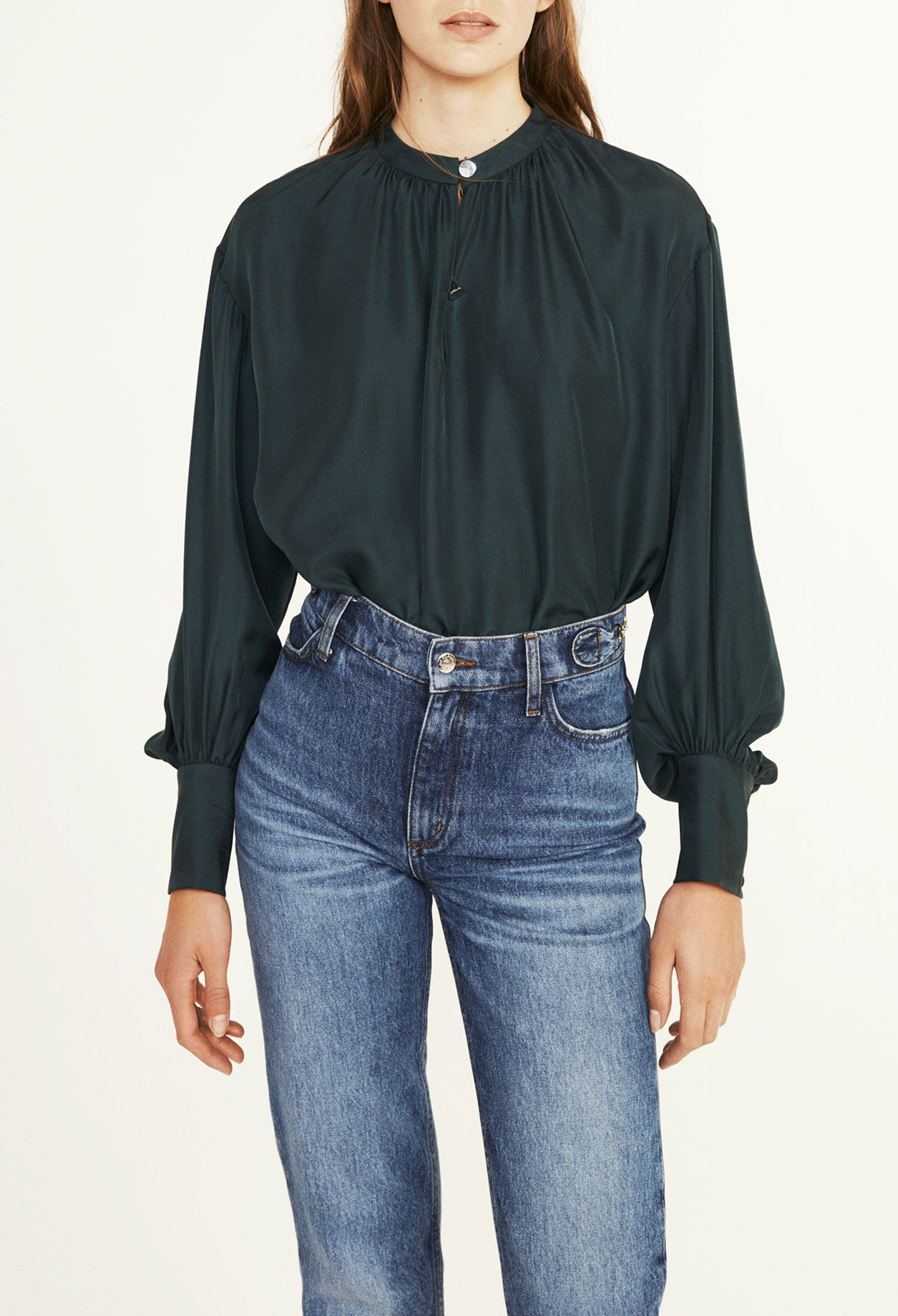 Blusa de seda