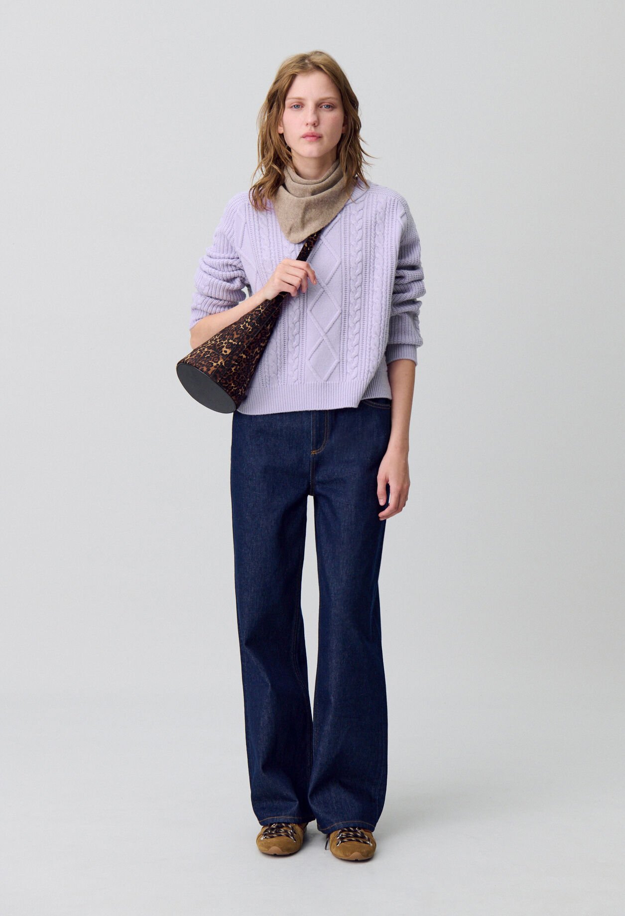 Jersey de punto jacquard oversized