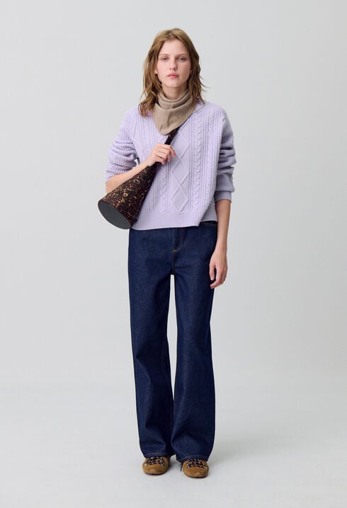 Jersey de punto jacquard oversized