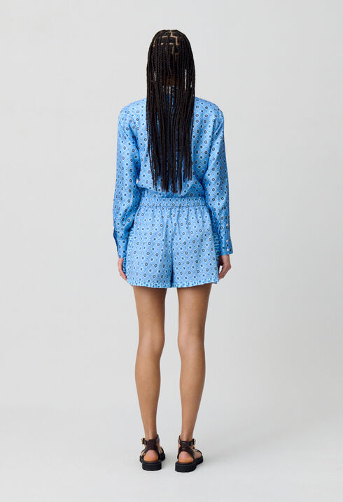 Short fluido estampado