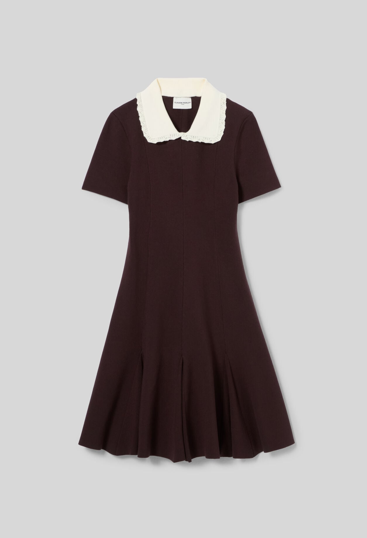 Vestido evas&eacute; punto cuello camisa