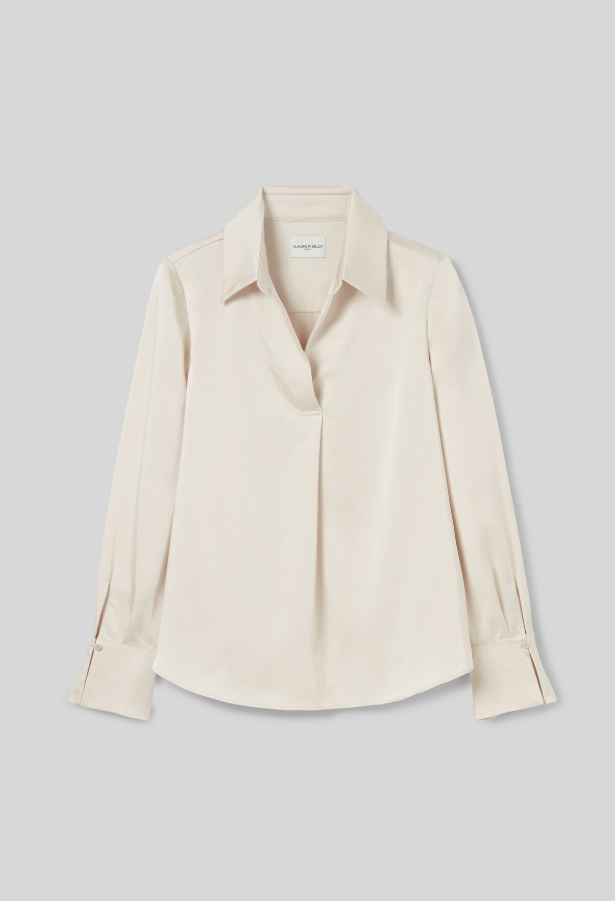 Blusa fluida plisada