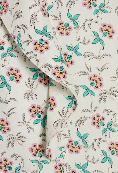 Camisa estampada sin mangas