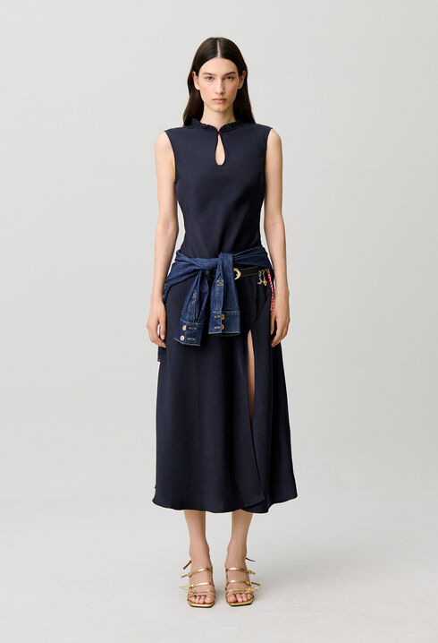 Vestido midi fluido