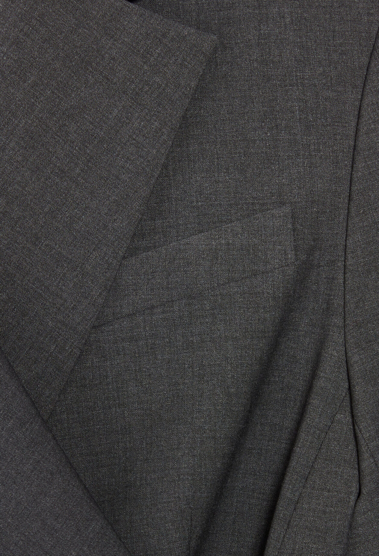 Chaqueta de traje cruzada gris chiné