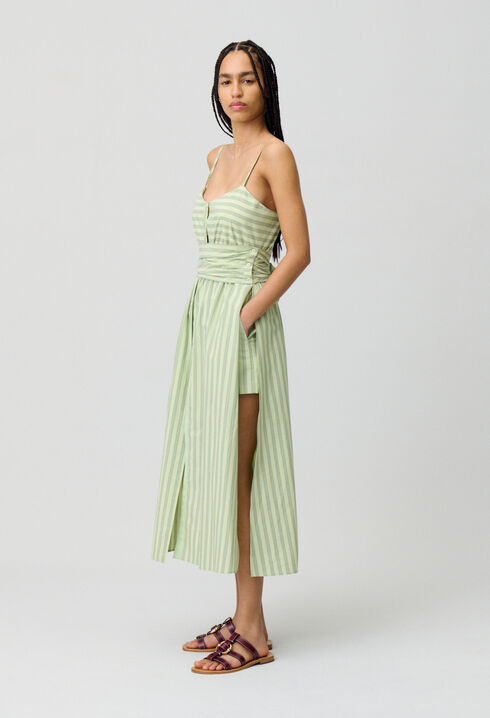 Vestido largo con tirantes