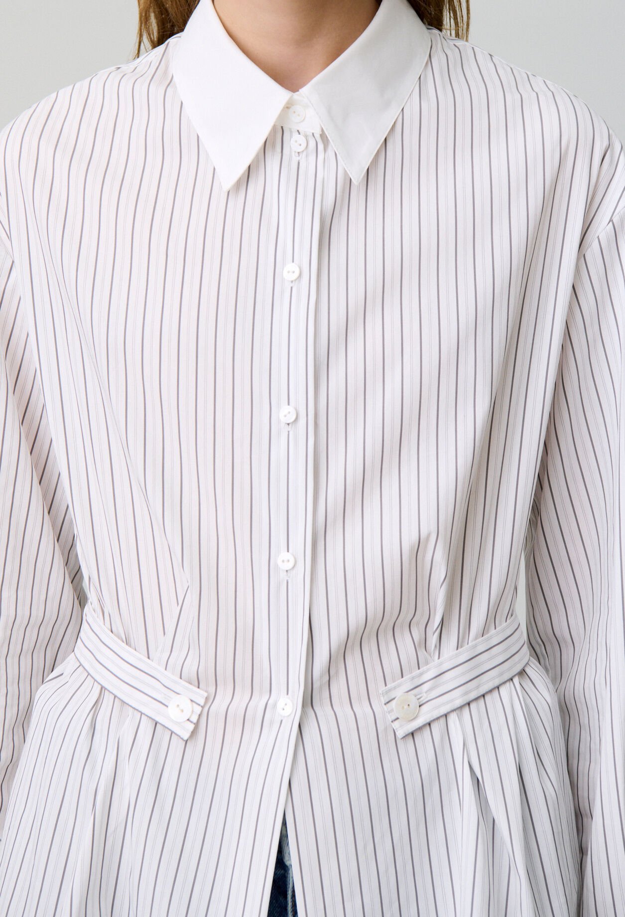 Camisa de popelín de rayas