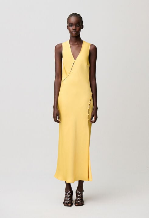 Vestido satinado fluido