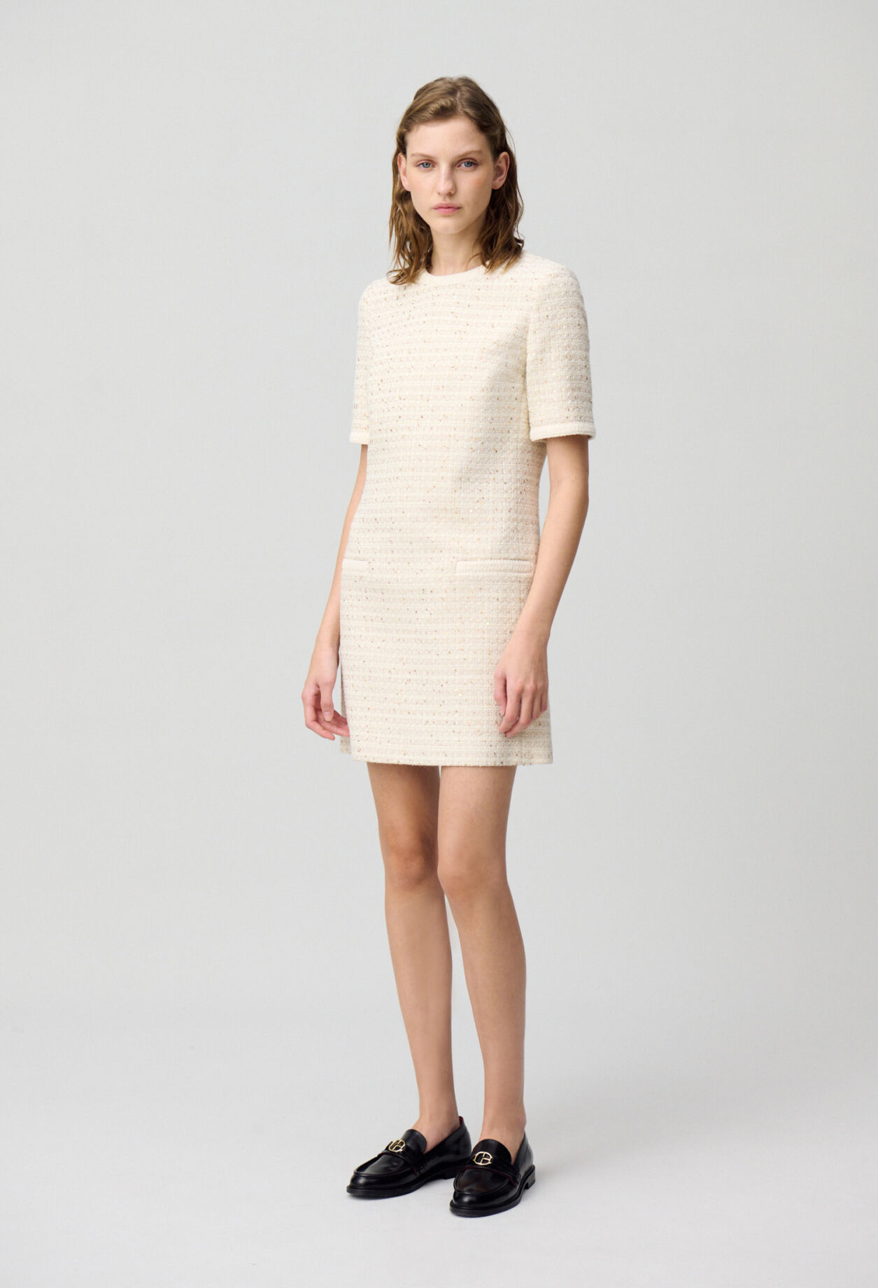 Vestido corto de tweed