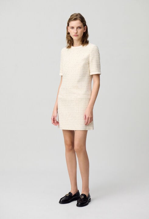 Vestido corto de tweed