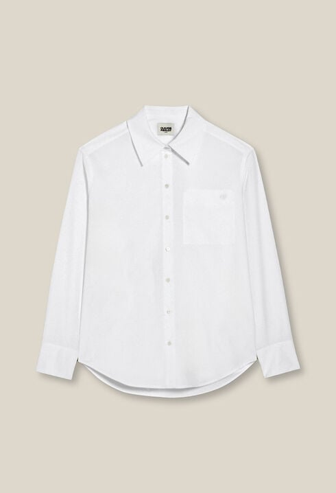 Camisa blanca de algodón 