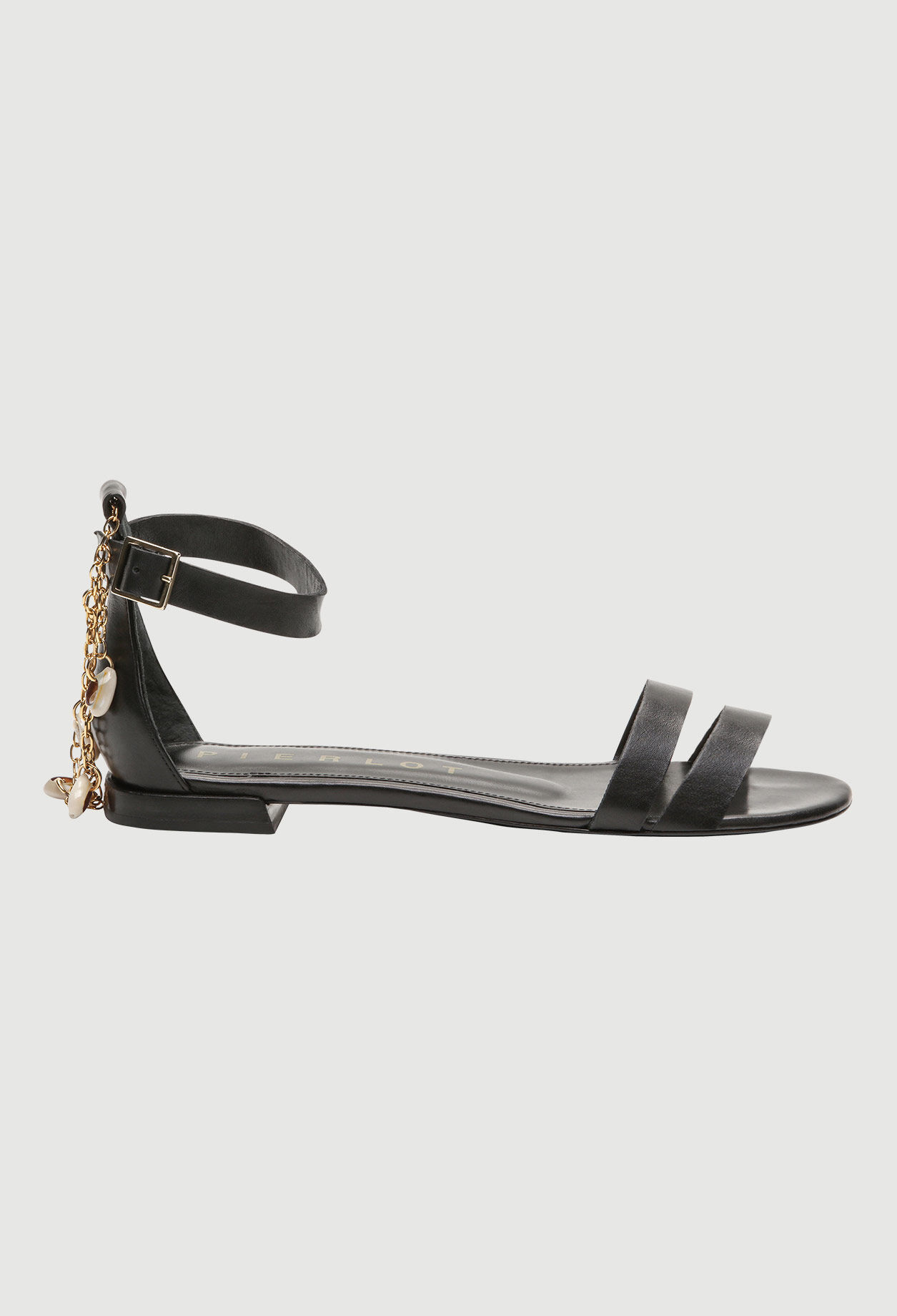 Sandalias con cadena de metal