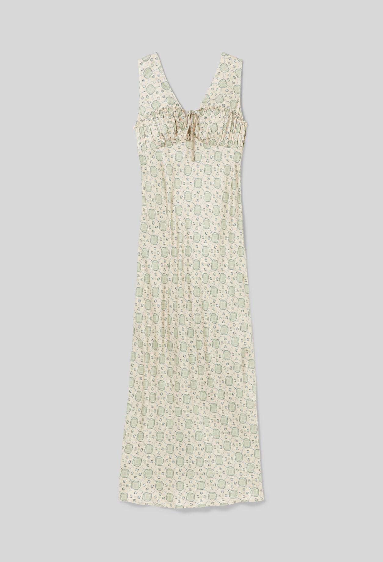 Vestido satinado estampado