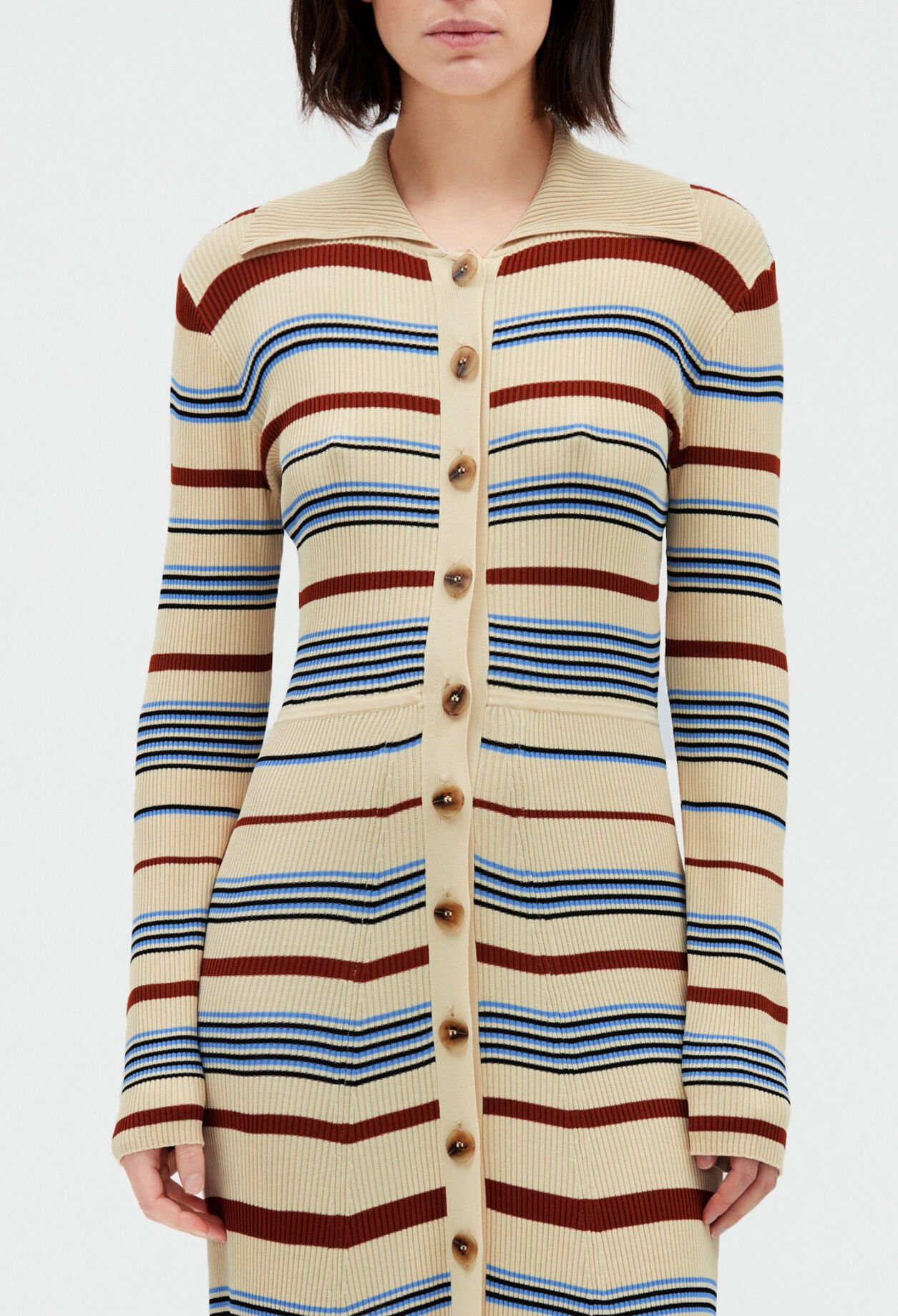 Vestido midi abotonado