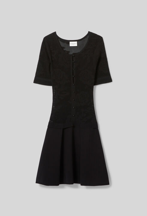 Vestido de punto con flores