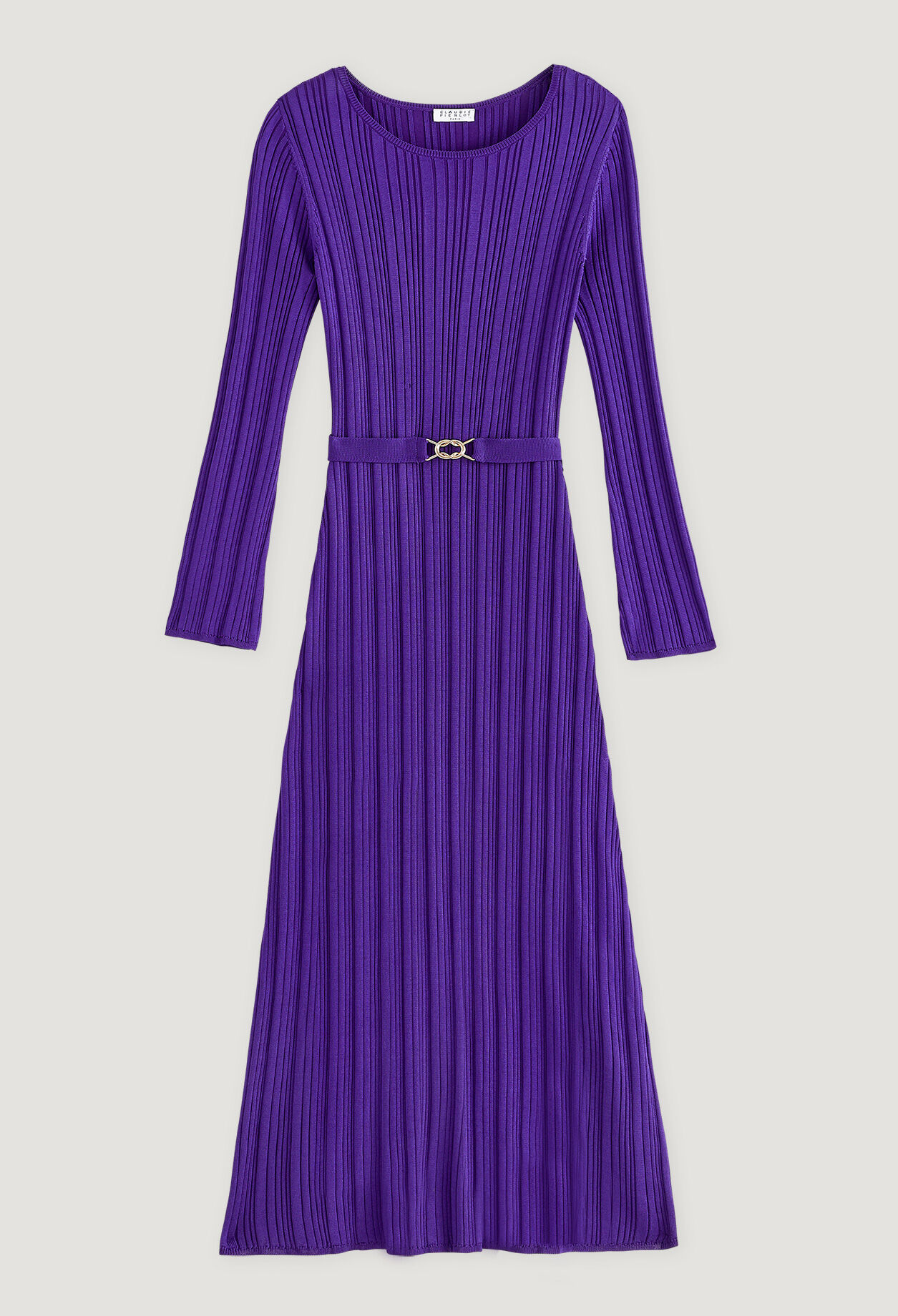 Vestido largo violeta