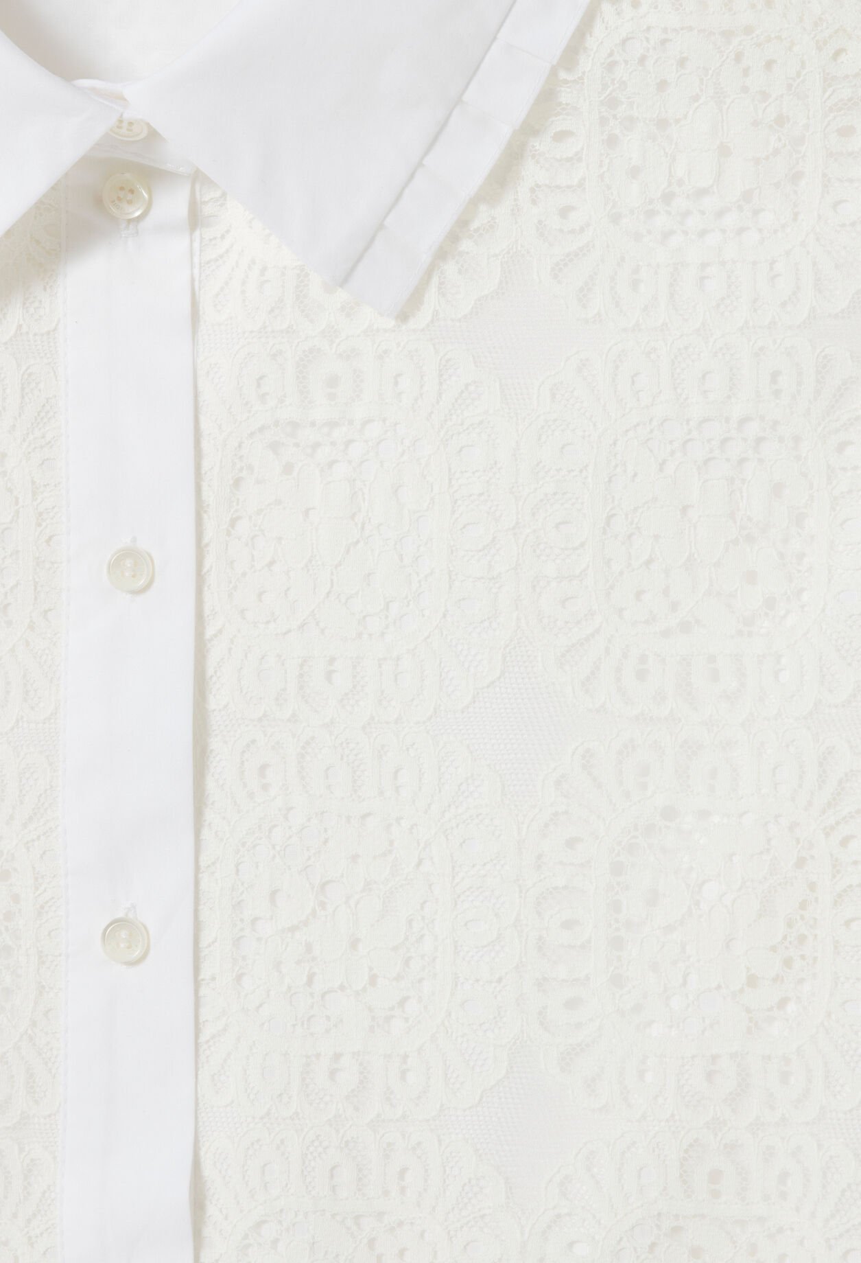 Camisa de encaje corta