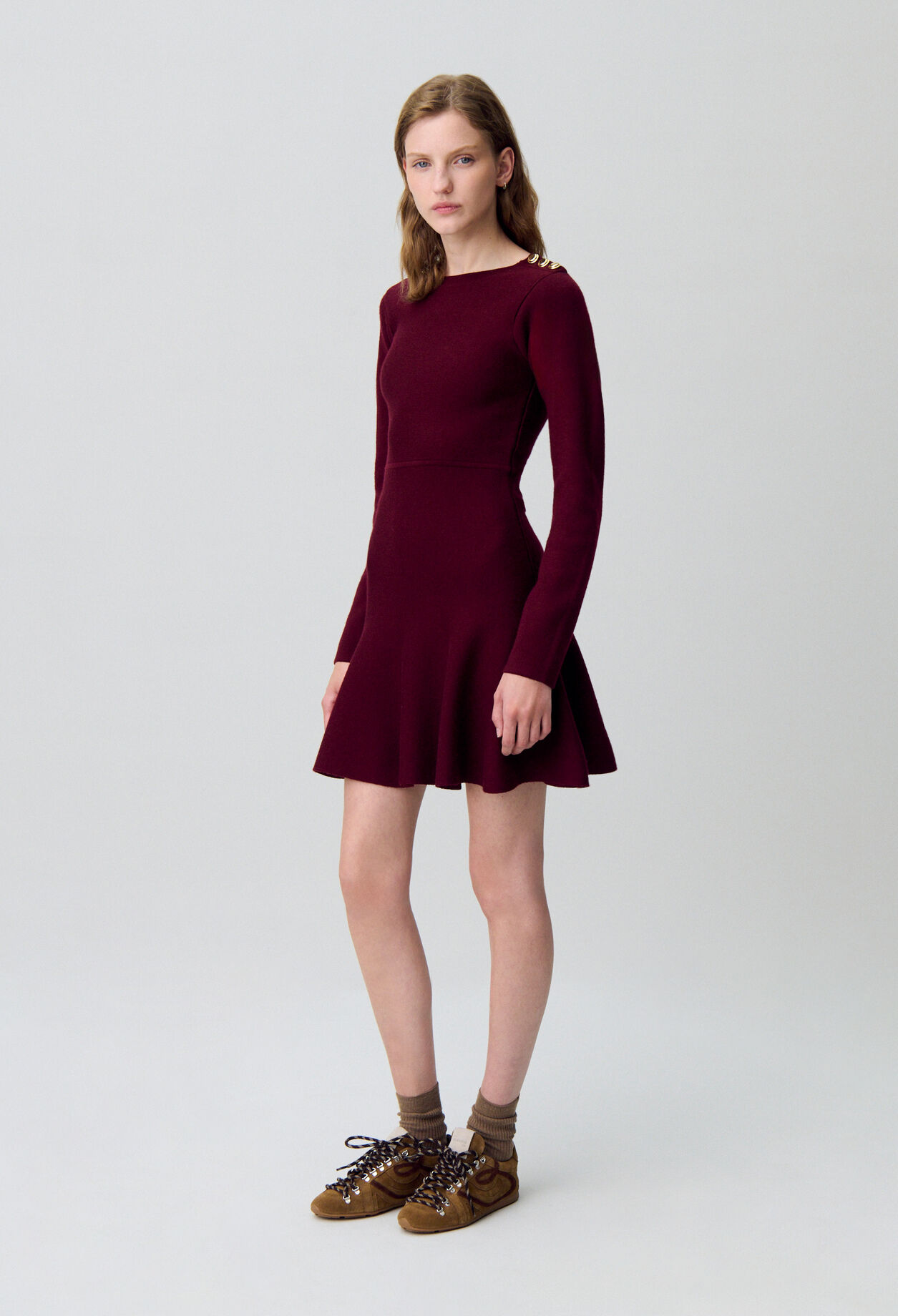 Vestido de punto estilo skater
