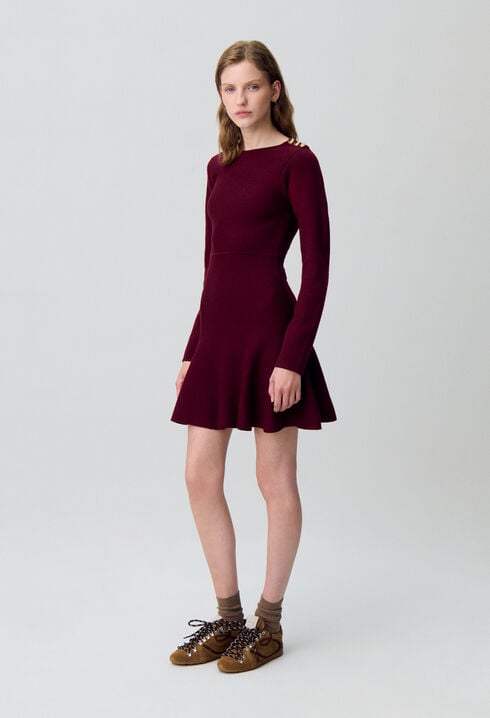 Vestido de punto estilo skater