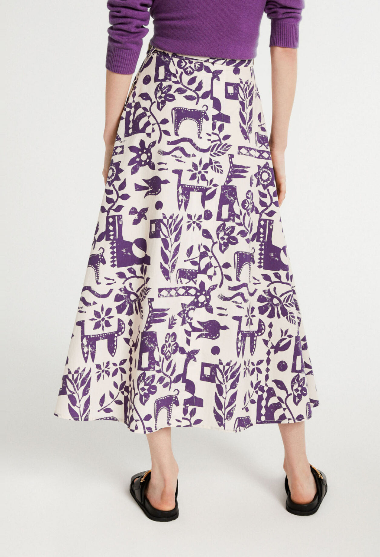 Falda estampada