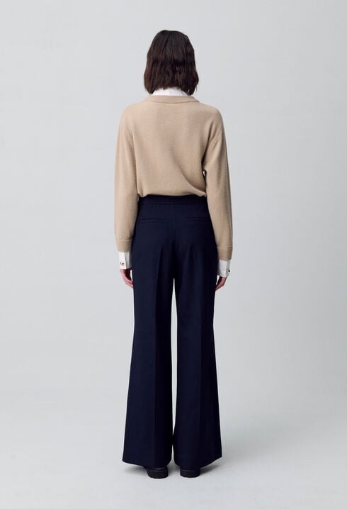 Pantalón recto con botones