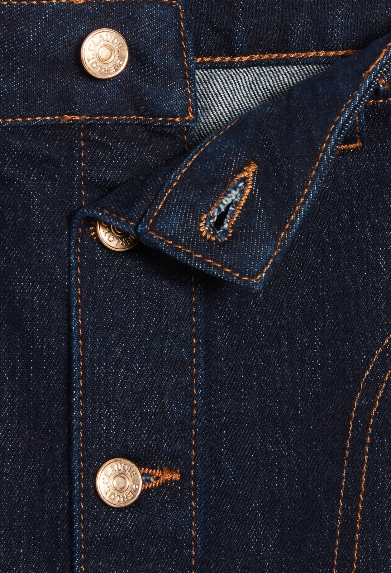 Falda midi vaquera azul