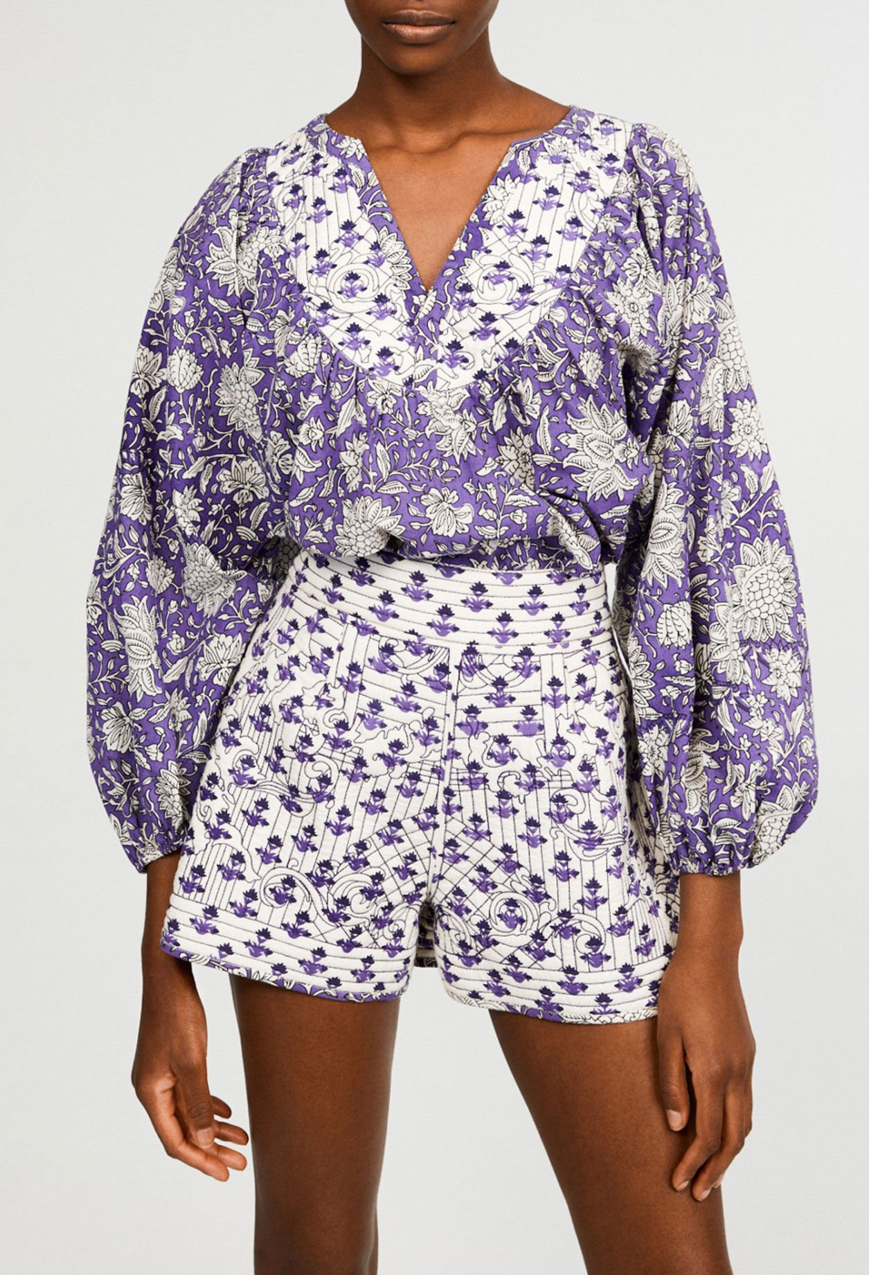 Blusa acampanada con patrones