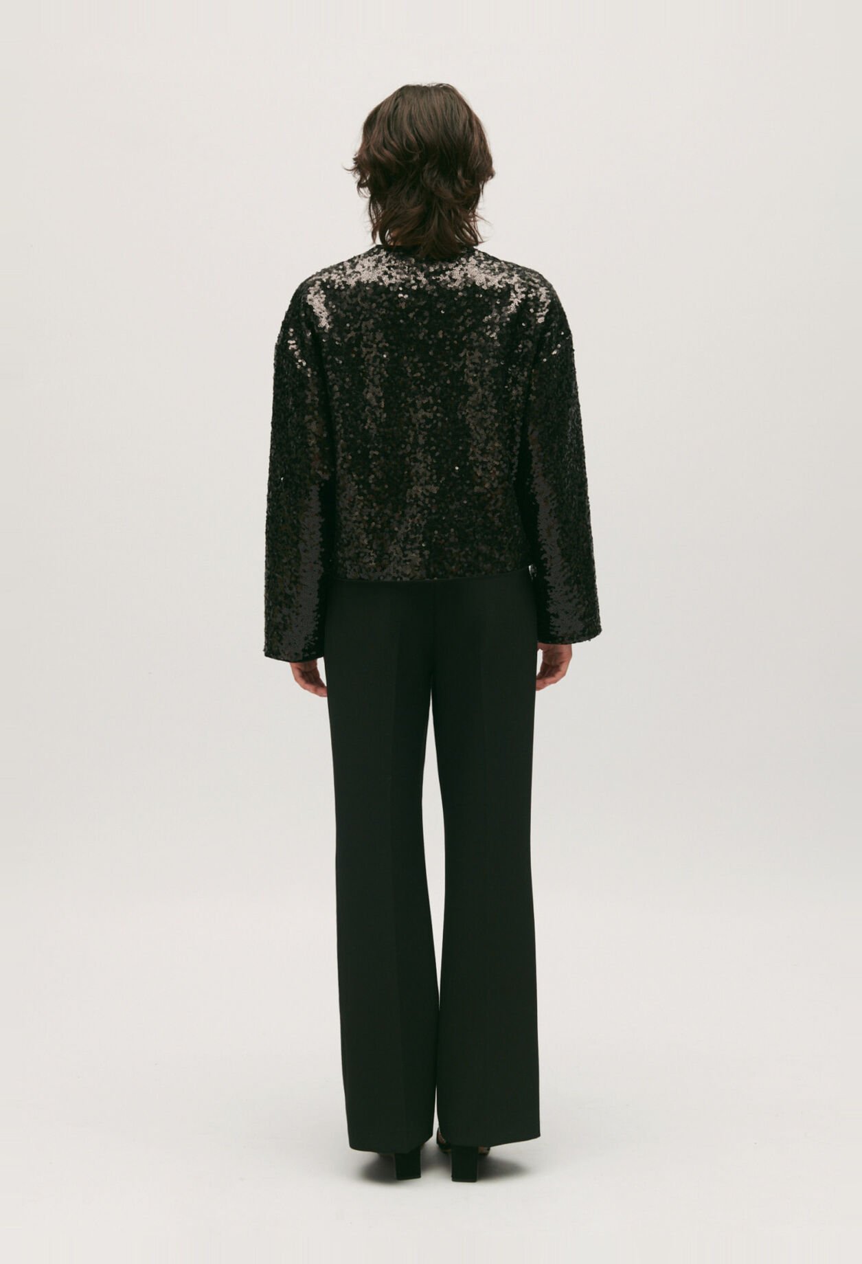 Cárdigan de lentejuelas negras