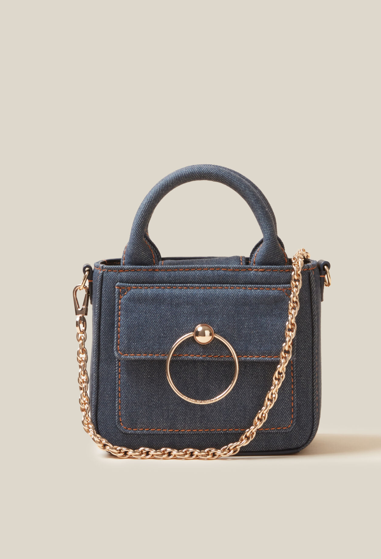 Mini bolso Anouck vaquero cadena