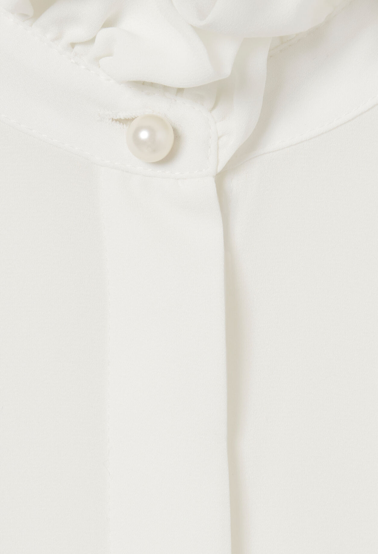 Camisa fluida cuello victoriano