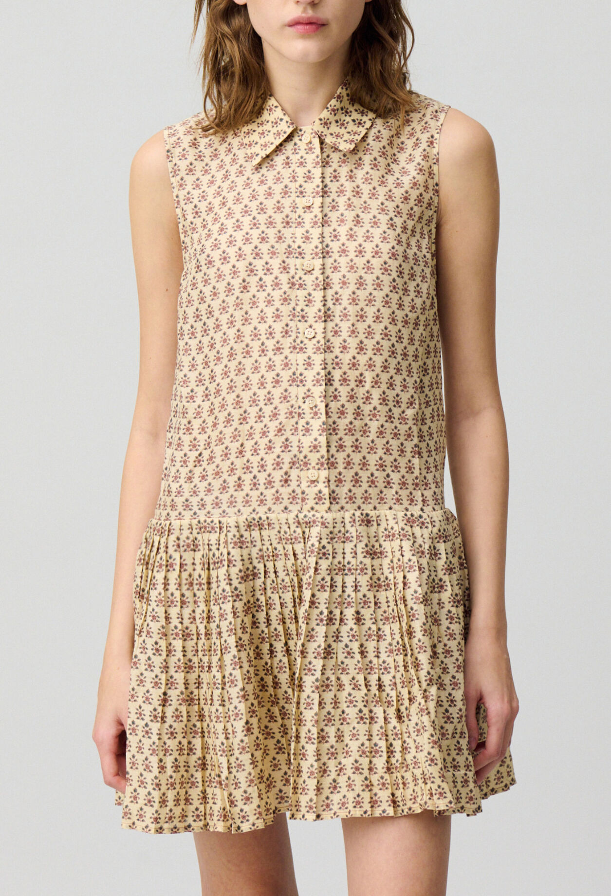 Vestido corto estampado