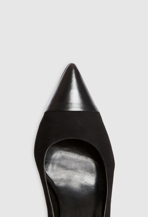 Tacones slingback cuero