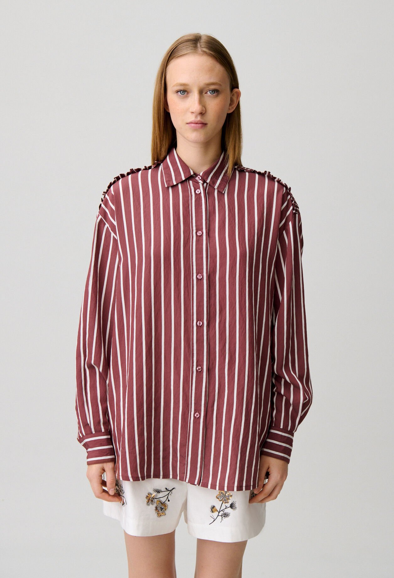 Camisa oversize de rayas