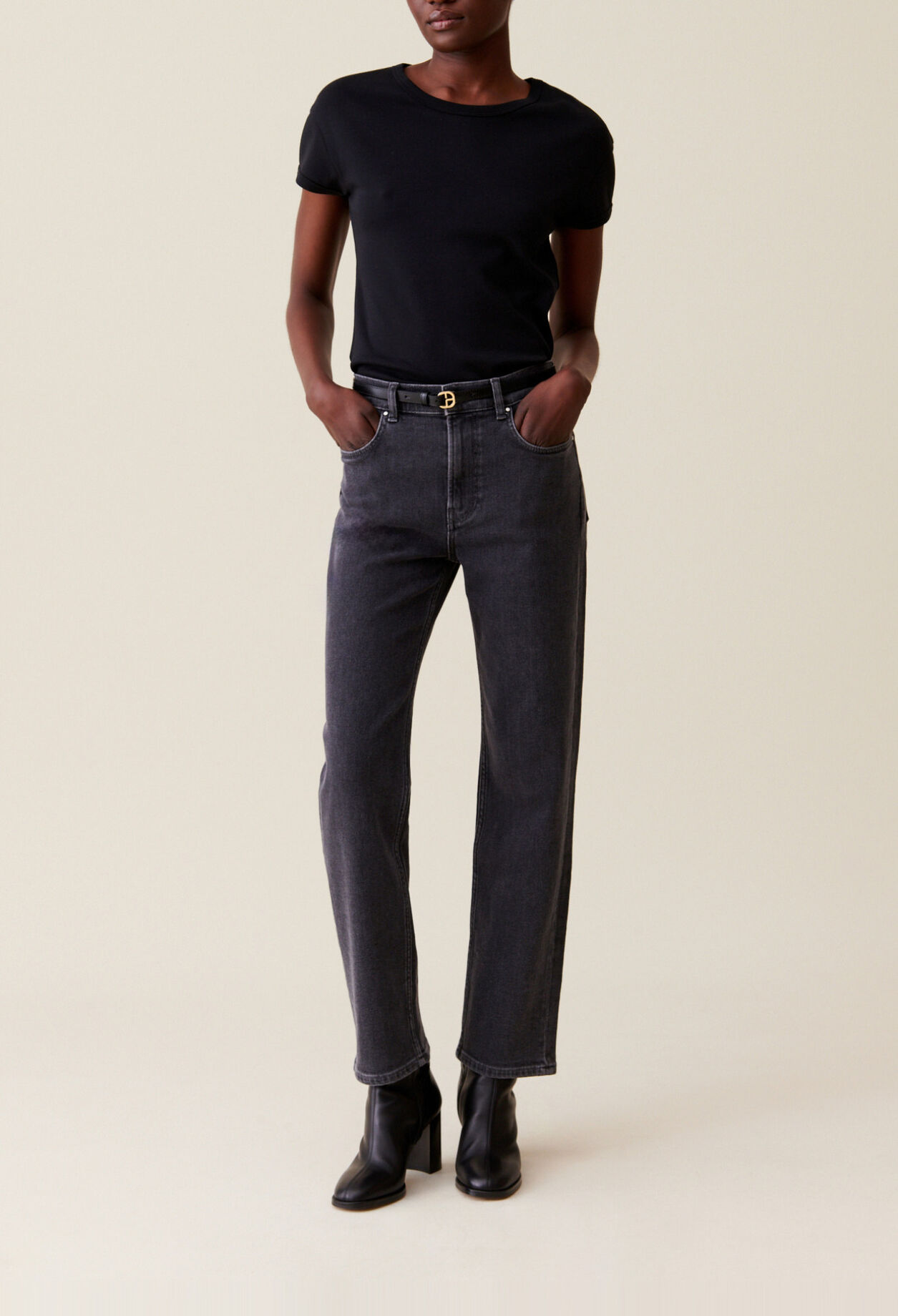 Vaqueros slim Toto gris marengo