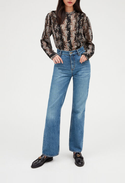 Camisa estampada de cachemir