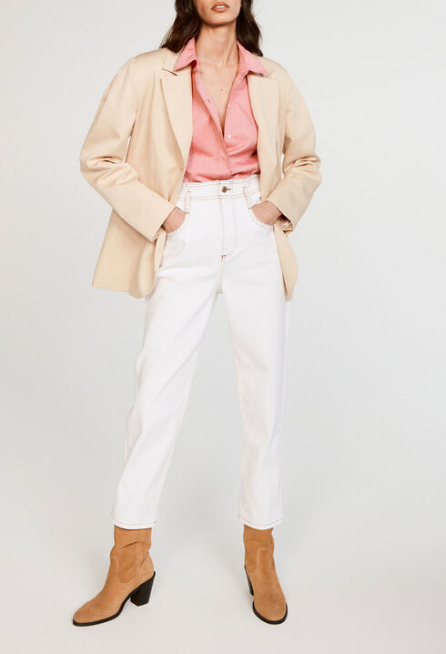 Chaqueta recta de traje