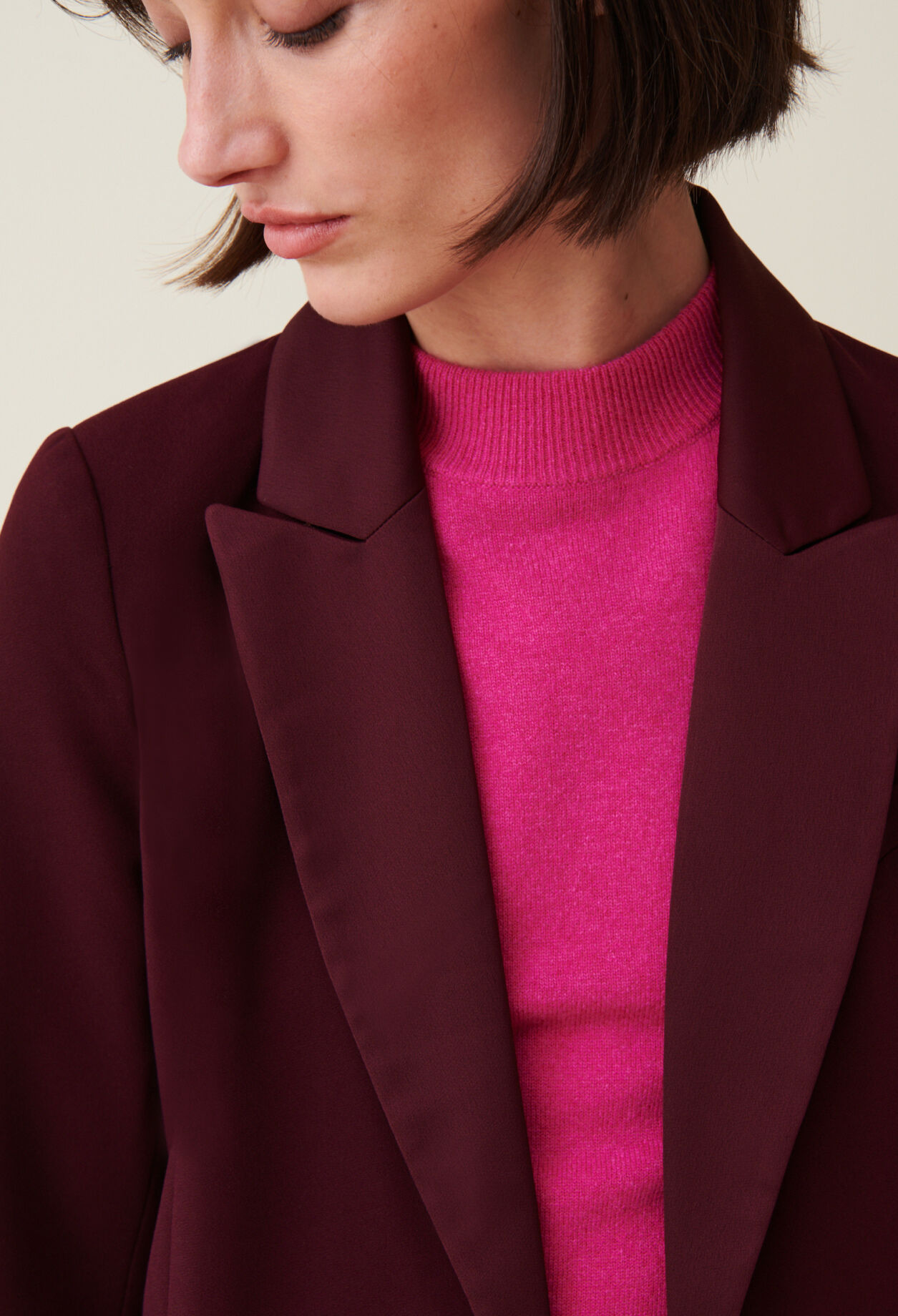 Chaqueta de traje con cinturón