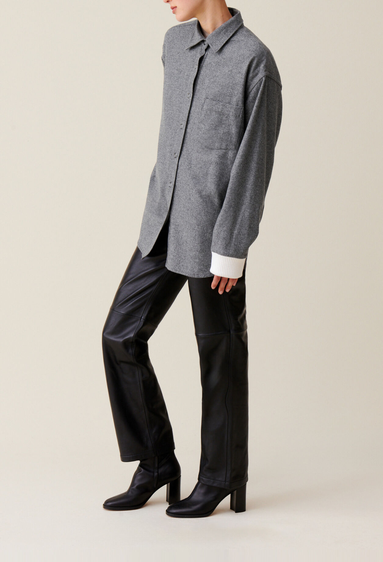 Sobrecamisa oversize gris