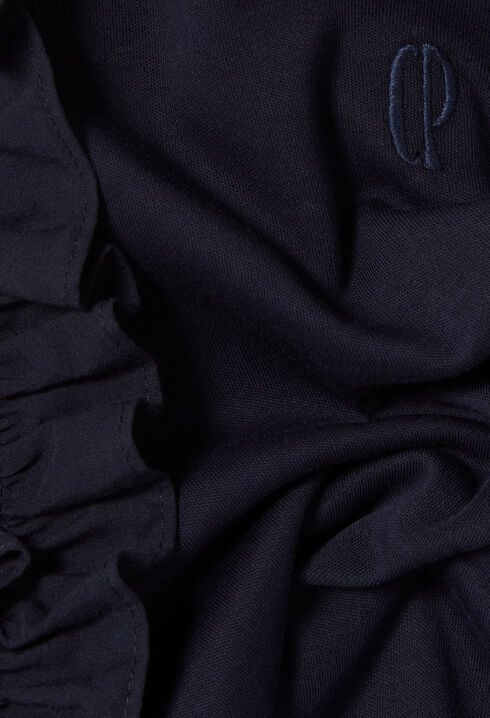 Vestido bimaterial de algod&oacute;n