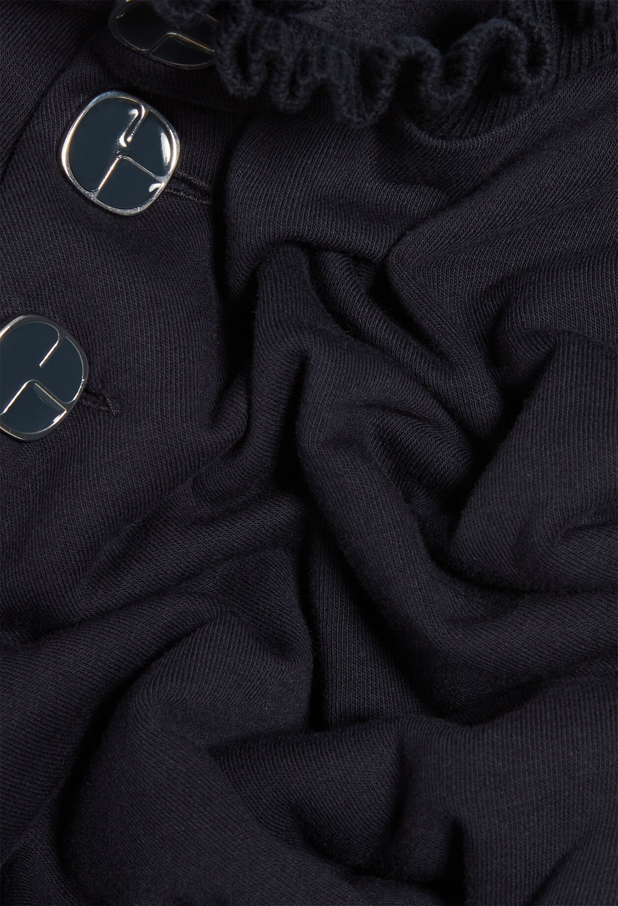 Sudadera con cuello de volantes