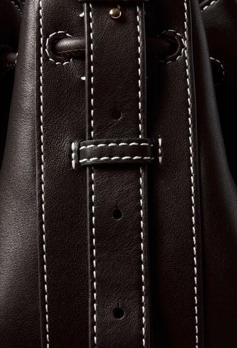 Bolso saco grande de cuero