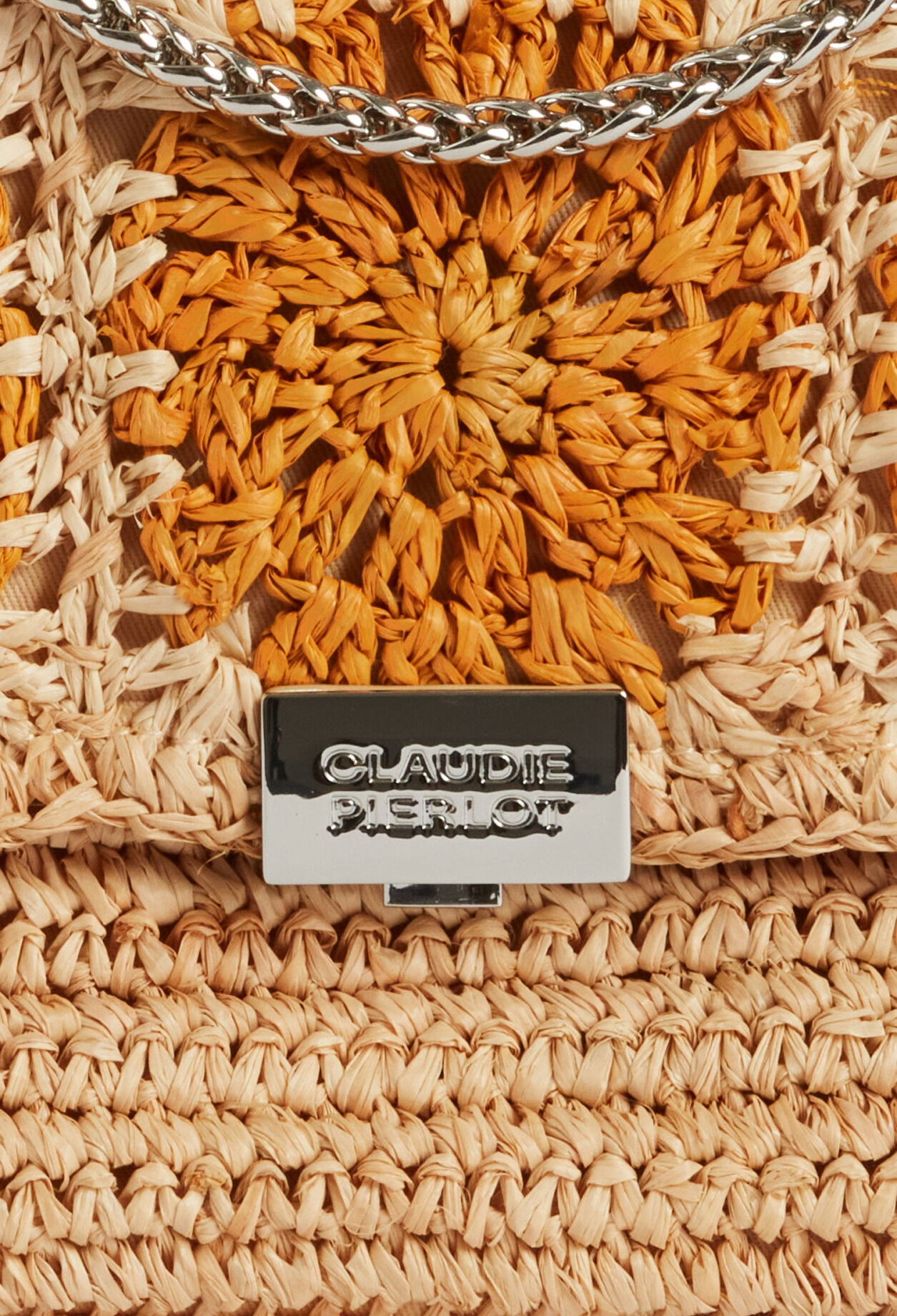 Bolso de rafia mimosa