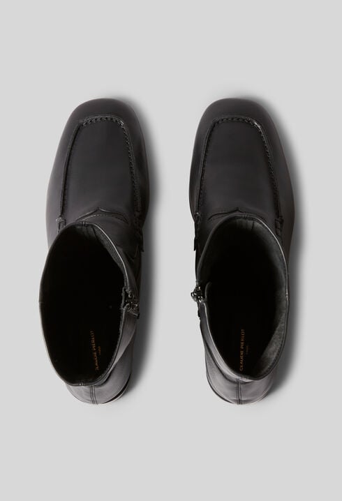 Botines de cuero estilo mocasín